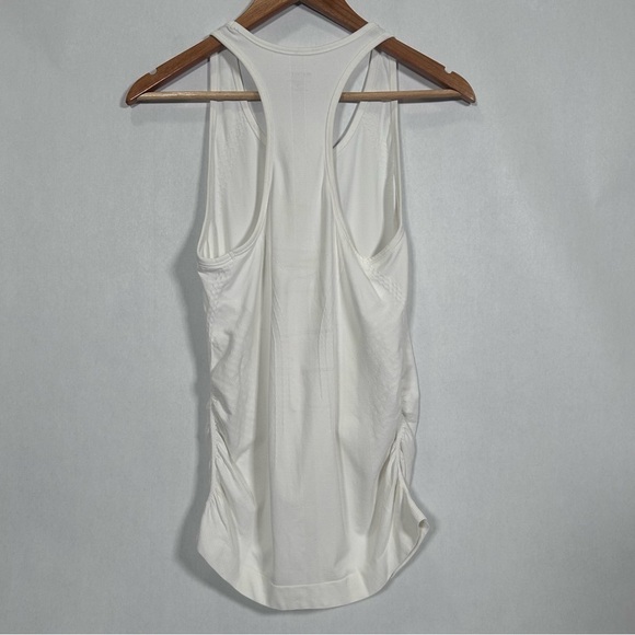 2 for$15 Athleta White Tank Top with Gathered Sides - Picture 2 of 10